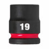 Milwaukee Krafthylsa 1/2" SHW STD Kort 19MM