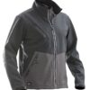 Jobman 1248 Softshelljacka i mörkgrå/svart med Cordura®-förstärkningar och reflexdetaljer