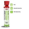 Vit aerosolspray med Genius Gun-handtag från Soudal. Polyuretanskum för isolering och tätning, 500 ml.