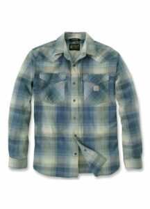 SNAP-FRONT PLAID SHIRT
