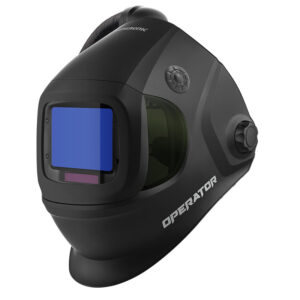 Migatronic Operator Air‑fed svetshjälm i svart “Midnight Black” med automatisk avbländning.
