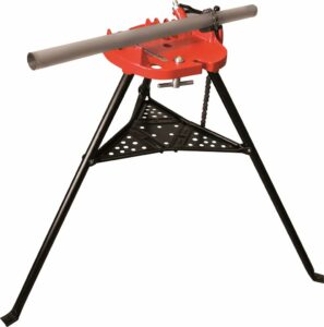 Rothenberger Tripod Uni-Workbench 70752 hopfällbar arbetsbänk på tripod-stativ för rörmontage och VVS