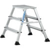 ZARGES XLstep P Bred 41410 arbetsplattform 74 cm höjd med glidskydd