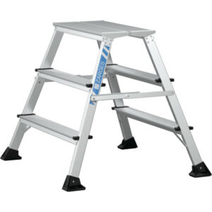 ZARGES XLstep P Bred 41410 arbetsplattform 74 cm höjd med glidskydd