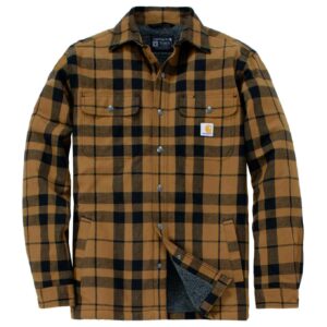 Carhartt flannel sherpa jacket Carhartt Brown