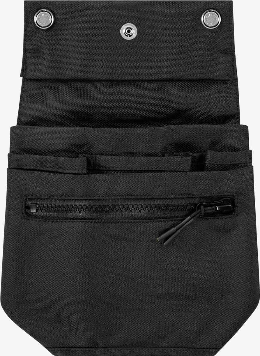 Fristads allroundficka med dragkedja 9805 CRKN i svart – CORDURA®, magnetfäste och dragkedjeförsedd.