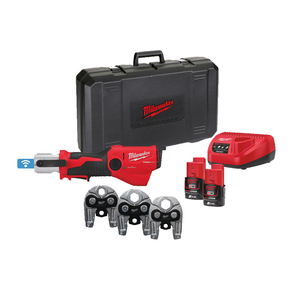 Milwaukee Pressmaskin M12 ONEHPT-202C Geberit Mapress-Set