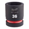 Milwaukee Krafthylsa 1" SHW STD Kort 36MM