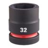 Milwaukee Krafthylsa 1" SHW STD Kort 32MM