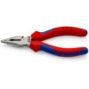 KNIPEX 08 22 145 kombinerad spetsig tång 145 mm med komfortgrepp