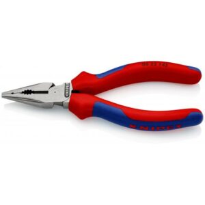 KNIPEX 08 22 145 kombinerad spetsig tång 145 mm med komfortgrepp