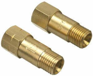 GASIQ Backventilsats D75 Ac/Ox G1/4" x G1/4"L