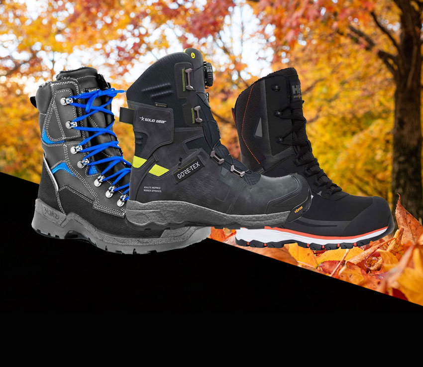 Maskiner & Verktyg | Svetsverkstad | Arbetskläder - Online & Butik i Västberga, Stockholm Höstrea på varma halvkängor från Solid Gear, Toe Guard och Helly Hansen.