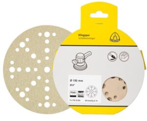 Klingspor Sliprondell PS33CK Kardborre K80 225mm 5-pack