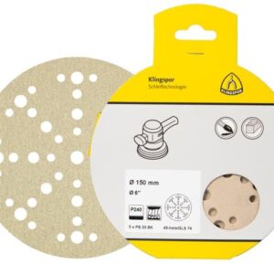 Klingspor Sliprondell PS33CK Kardborre K80 225mm 5-pack