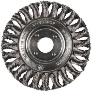Klingspor Cirkulärborste BR600Z Stål 0,5 flätad tråd 125x14x22,23mm