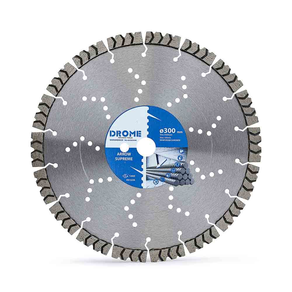ARROW300B Drome Diamantklinga Arrow 300/25,4mm