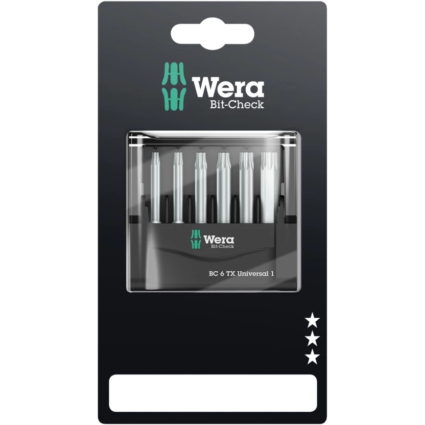 05073637001 WERA Bitssats TORX® 50 mm 6 delar