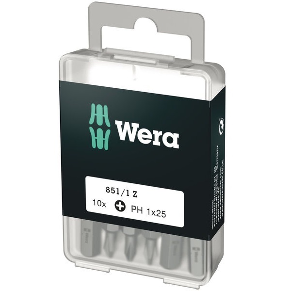 05072400001 WERA Bits PH1 10-Pack