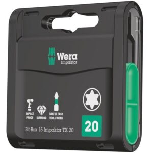 WERA Bit-Box Impaktor TX20 15-Pack